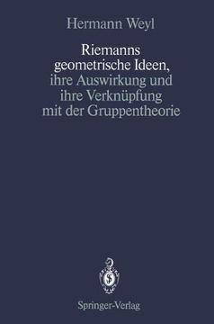 portada Riemanns geometrische Ideen, ihre Auswirkung und ihre Verknüpfung mit der Gruppentheorie
