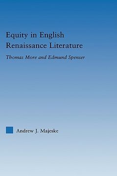 portada equity in english renaissance literature: thomas more and edmund spenser (en Inglés)