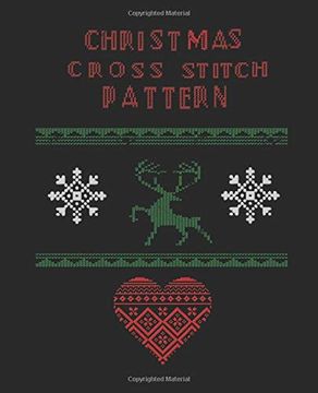 portada Christmas Cross Stitch Pattern: Sketch Book to Illustrate Your Christmas Cross Stitch Pattern 