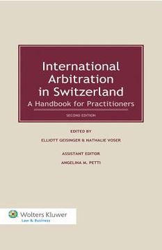 portada international arbitration in switzerland (in English)