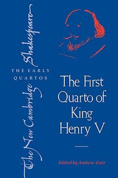 portada Ncsq: First Quarto of King Henry v (The new Cambridge Shakespeare: The Early Quartos) (in English)