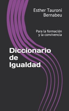 portada Diccionario de Igualdad: Para la formación y la convivencia