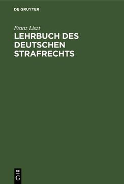 portada Lehrbuch des Deutschen Strafrechts (in German)