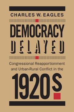 portada democracy delayed: congressional reapportionment and urban-rural conflict in the 1920s (en Inglés)