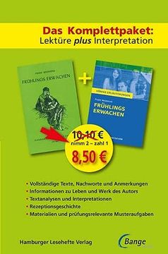 portada Frühlings Erwachen - das Abi-Komplettpaket: Lektüre Plus Interpretation