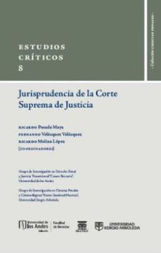 portada ESTUDIOS CRÍTICOS DE JURISPRUDENCIA DE LA CORTE SUPREMA DE JUSTICIA. TOMO 8