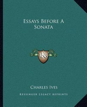 portada essays before a sonata (en Inglés)