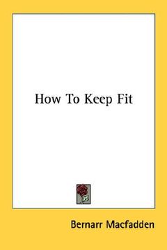 portada how to keep fit (en Inglés)