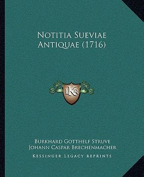 portada notitia sueviae antiquae (1716) (en Inglés)
