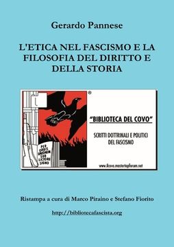 portada L'etica nel fascismo e la filosofia del diritto e della storia (en Italiano)