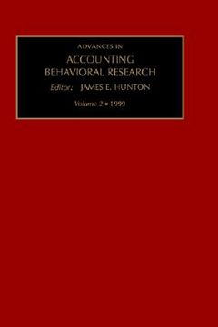 portada advances in accounting behavioral research (en Inglés)