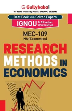 portada MEC-09/MEC-109 Research Methods in Economics