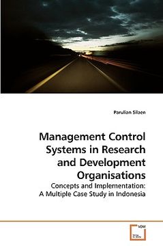 portada management control systems in research and development organisations (en Inglés)