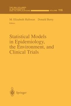 portada statistical models in epidemiology, the environment, and clinical trials (en Inglés)