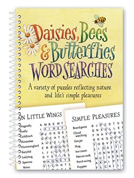 portada Daisies, Bees & Butterflies Word Searches (en Inglés)