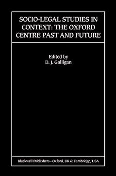 portada socio-legal studies in context: the oxford centre past and future (en Inglés)
