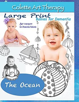 portada The Ocean. Art Therapy for Dementia Patients: Dementia Coloring Books for Seniors (en Inglés)