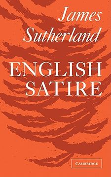 portada English Satire (Clark Lectures) (en Inglés)