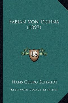 portada Fabian Von Dohna (1897) (in German)
