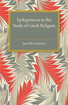 portada Epilegomena to the Study of Greek Religion (en Inglés)