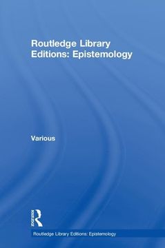 portada Routledge Library Editions: Epistemology (en Inglés)