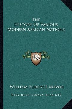 portada the history of various modern african nations (en Inglés)