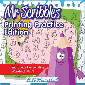 portada Mr Scribbles - Printing Practice Edition | 2nd Grade Handwriting Workbook vol 3 