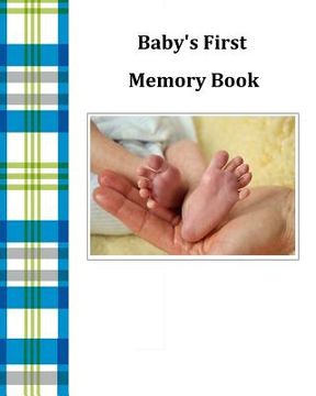 portada Baby's First Memory Book: Baby's First Memory Book; Baby Boy Plaid