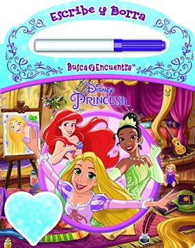 portada Lf. Escribe y Borra. Disney Princesa (Busca y Encuentra)
