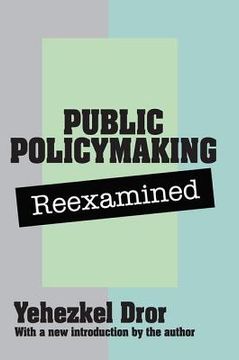 portada public policymaking reexamined (en Inglés)