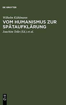 portada Vom Humanismus zur Spätaufklärung (en Alemán)