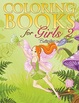 portada Coloring Book For Girls 2: Butterflies and Fairies