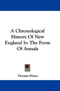 portada a chronological history of new england in the form of annals