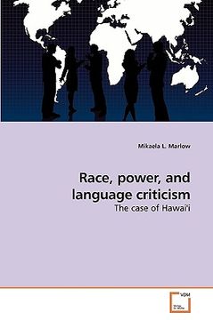 portada race, power, and language criticism (en Inglés)