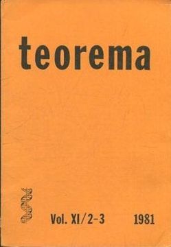 portada Revista Teorema vol xi 2-3 la Lectura. Metodologia y Tecnica