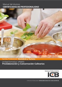 portada Manual Uf0055: Preelaboración y Conservación Culinarias