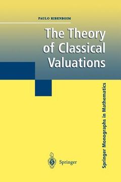 portada the theory of classical valuations (en Inglés)