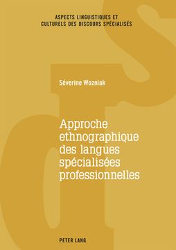portada Approche Ethnographique Des Langues Spécialisées Professionnelles (en Francés)