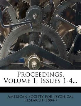 portada proceedings, volume 1, issues 1-4... (en Inglés)