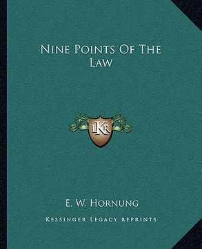 portada nine points of the law (en Inglés)