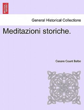 portada Meditazioni storiche. (in Italian)