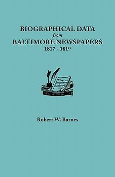 portada biographical data from baltimore newspapers, 1817-1819 (en Inglés)