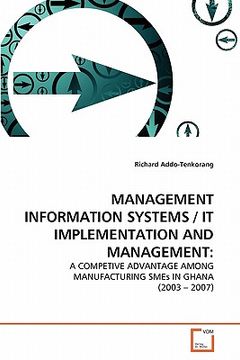 portada management information systems / it implementation and management (en Inglés)