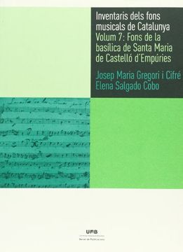 portada Inventaris dels fons musicals de Catalunya Vol. 7. Fons de la Basílica de Santa