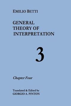 portada General Theory of Interpretation: Chapter Four (en Inglés)