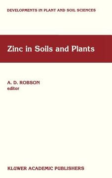 portada zinc in soils and plants: proceedings of the international symposium on zinc in soils and plants held at the university of western australia, 27 (en Inglés)