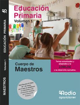 portada Temario Para Oposiciones al Cuerpo de Maestros. Primaria. Volumen 1. 1ª Edicion.