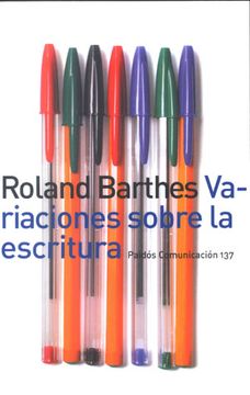 portada Variaciones Sobre la Escritura (in Spanish)