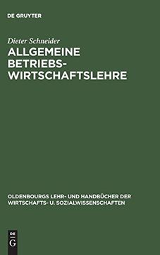 portada Allgemeine Betriebswirtschaftslehre (en Alemán)