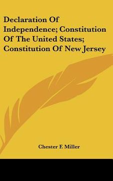 portada declaration of independence; constitution of the united states; constitution of new jersey (in English)